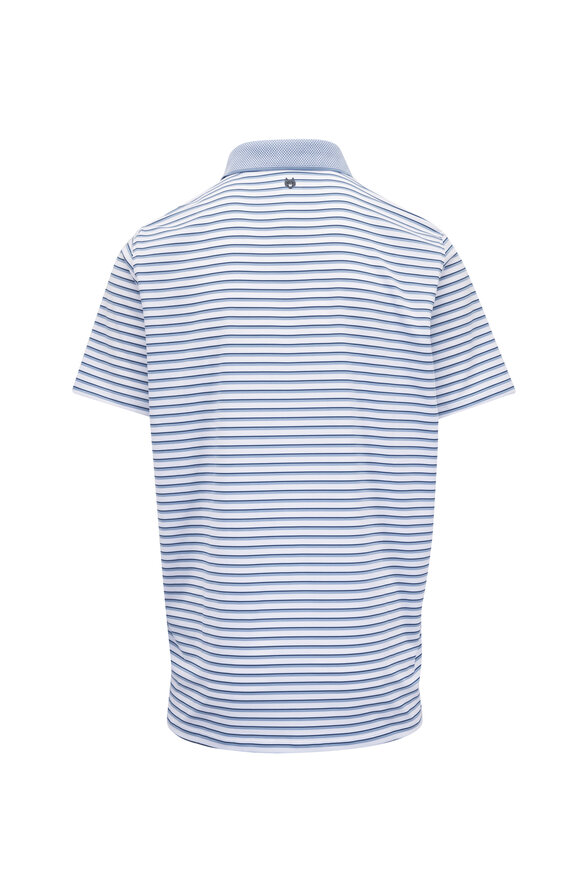 Greyson - Hawthorn Bonneville Blue Logo Print Polo