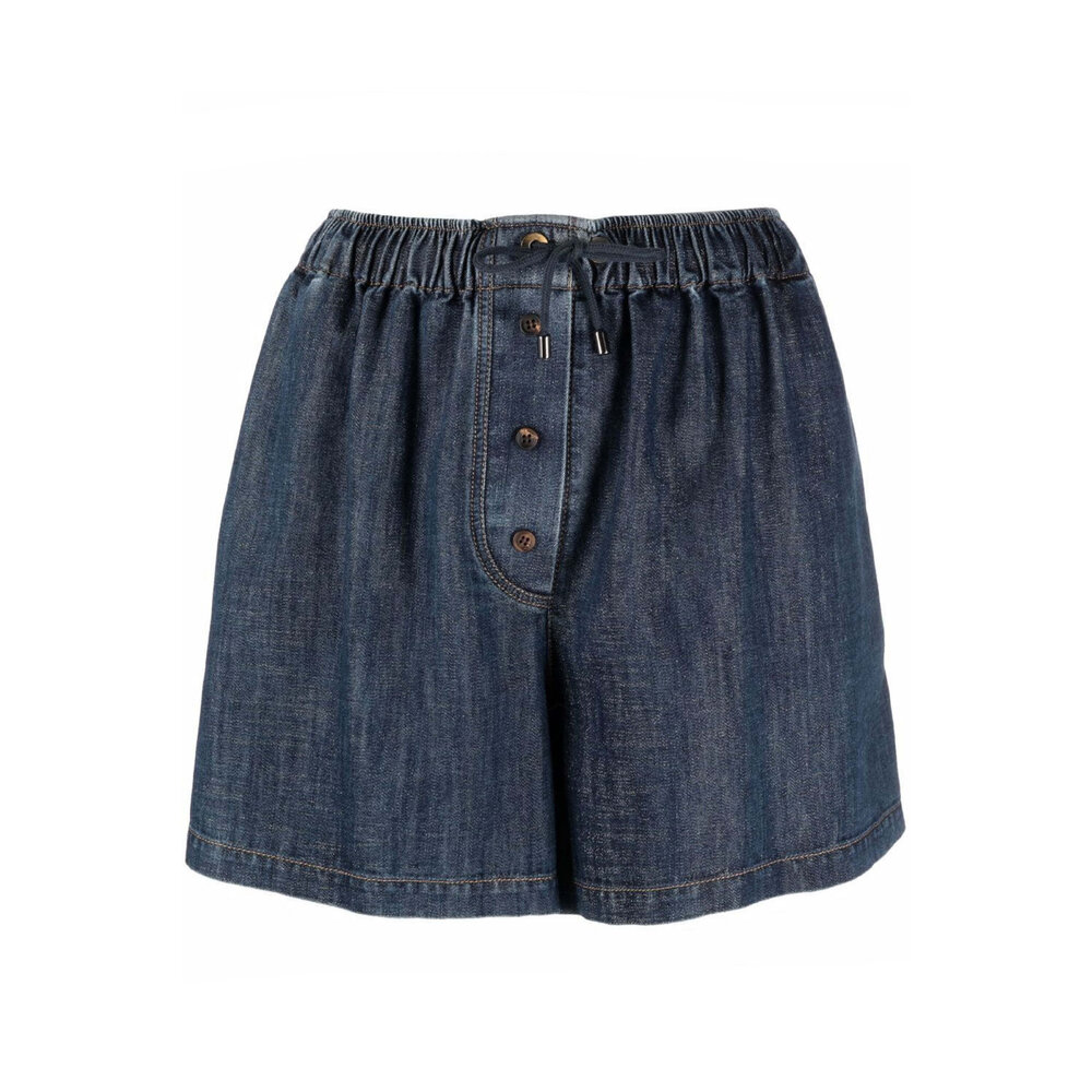 Brunello Cucinelli - Denim Lurex Short | Mitchell Stores