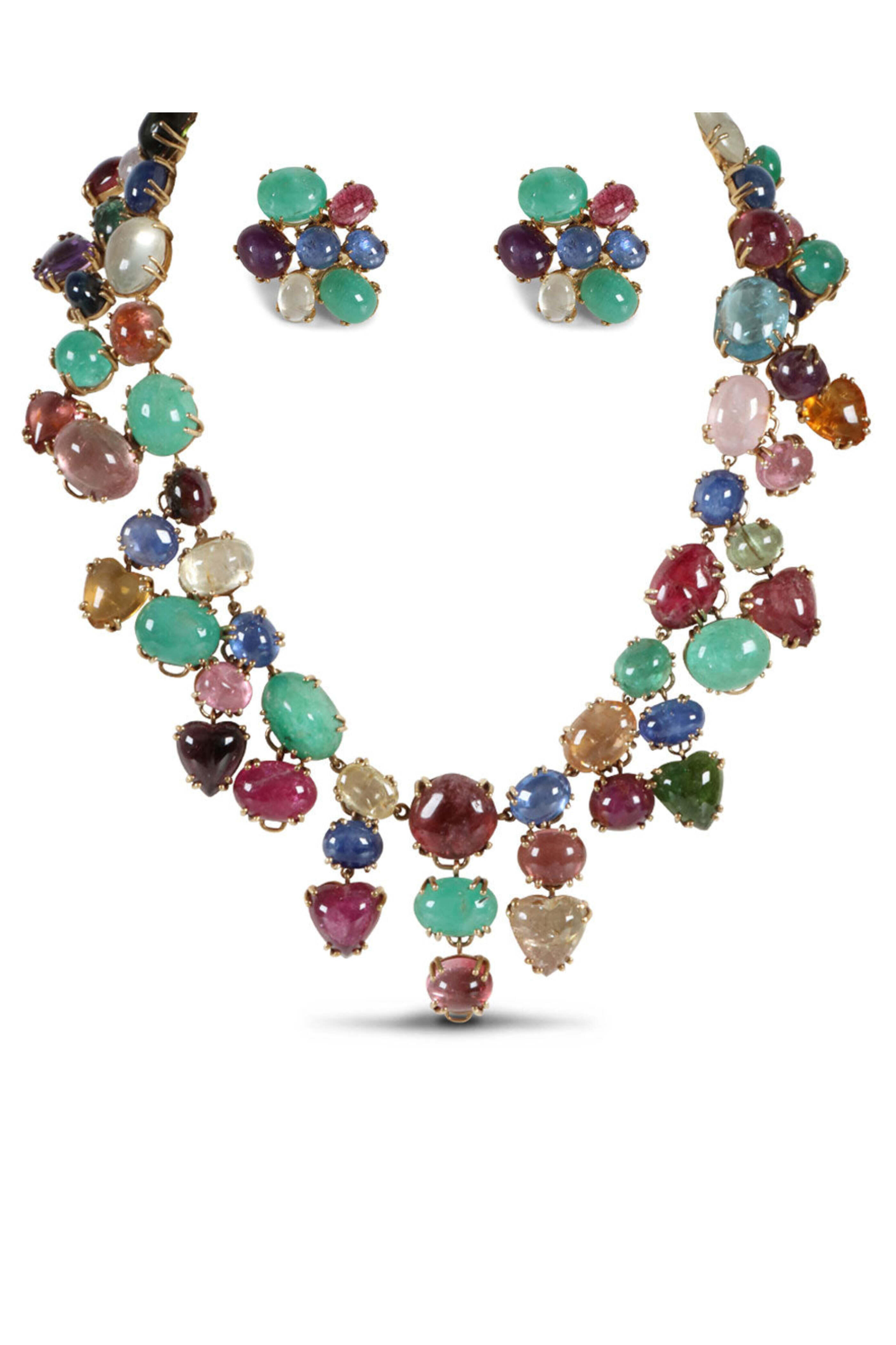 Robin Hancock Fine Jewelry - Multi-Gemstone Necklace and Earring Set