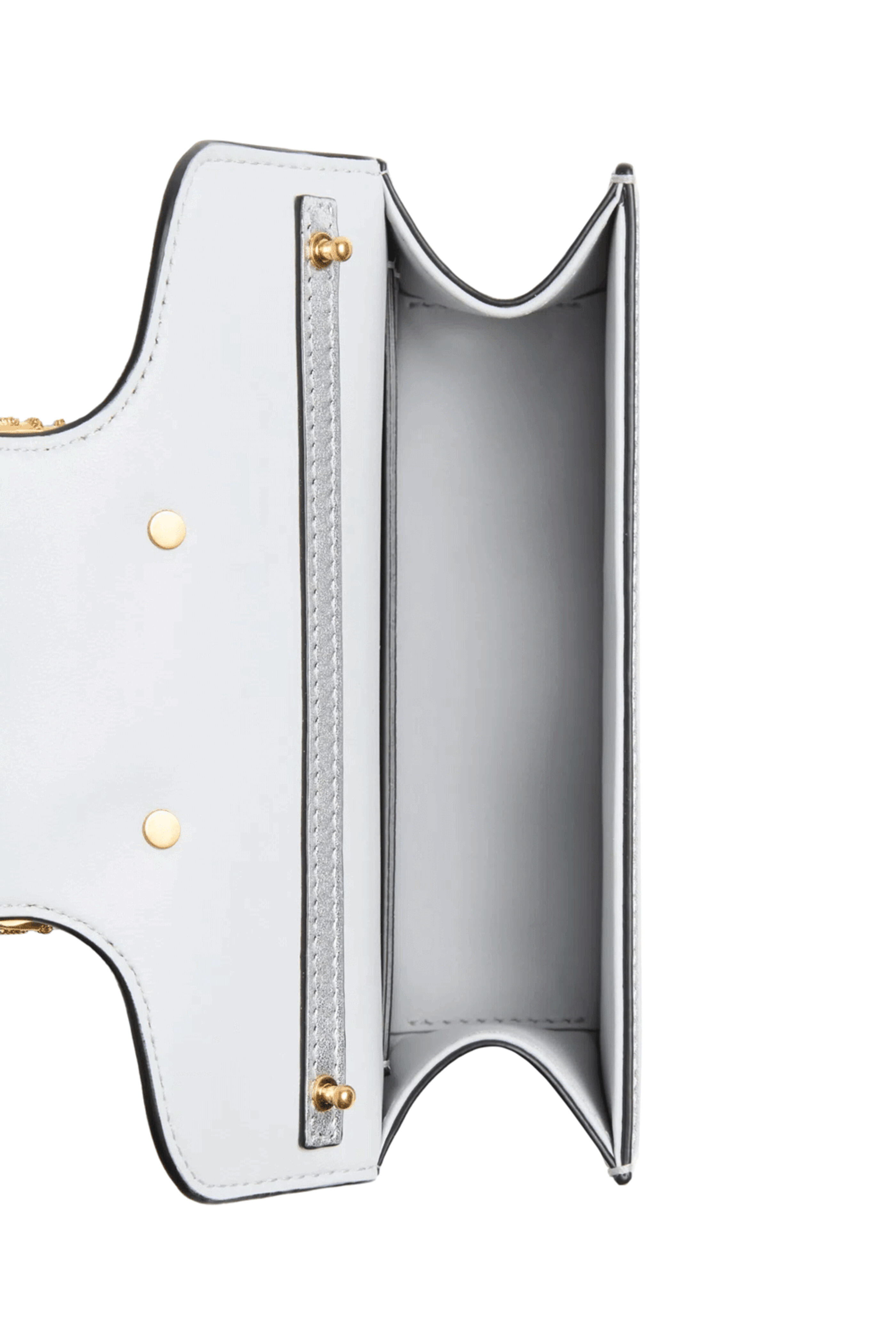 Valentino Garavani - Small Loco Metallic Crystal Shoulder Bag in Silver