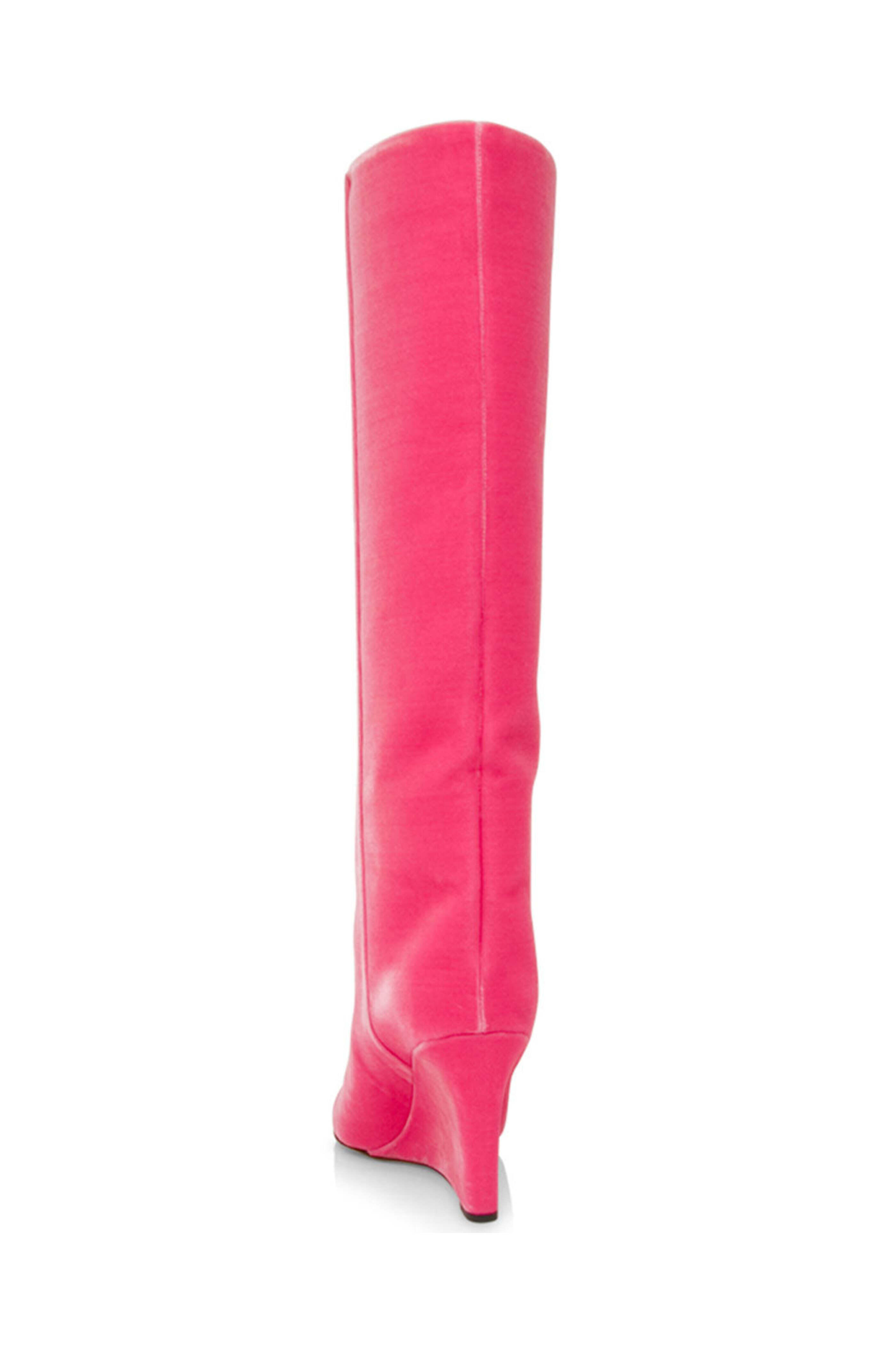 Jimmy Choo - Blake Velvet Boot in Pink