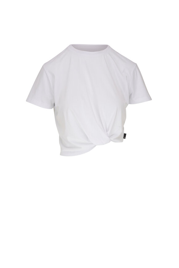 AG Ciara White Cotton T-Shirt 