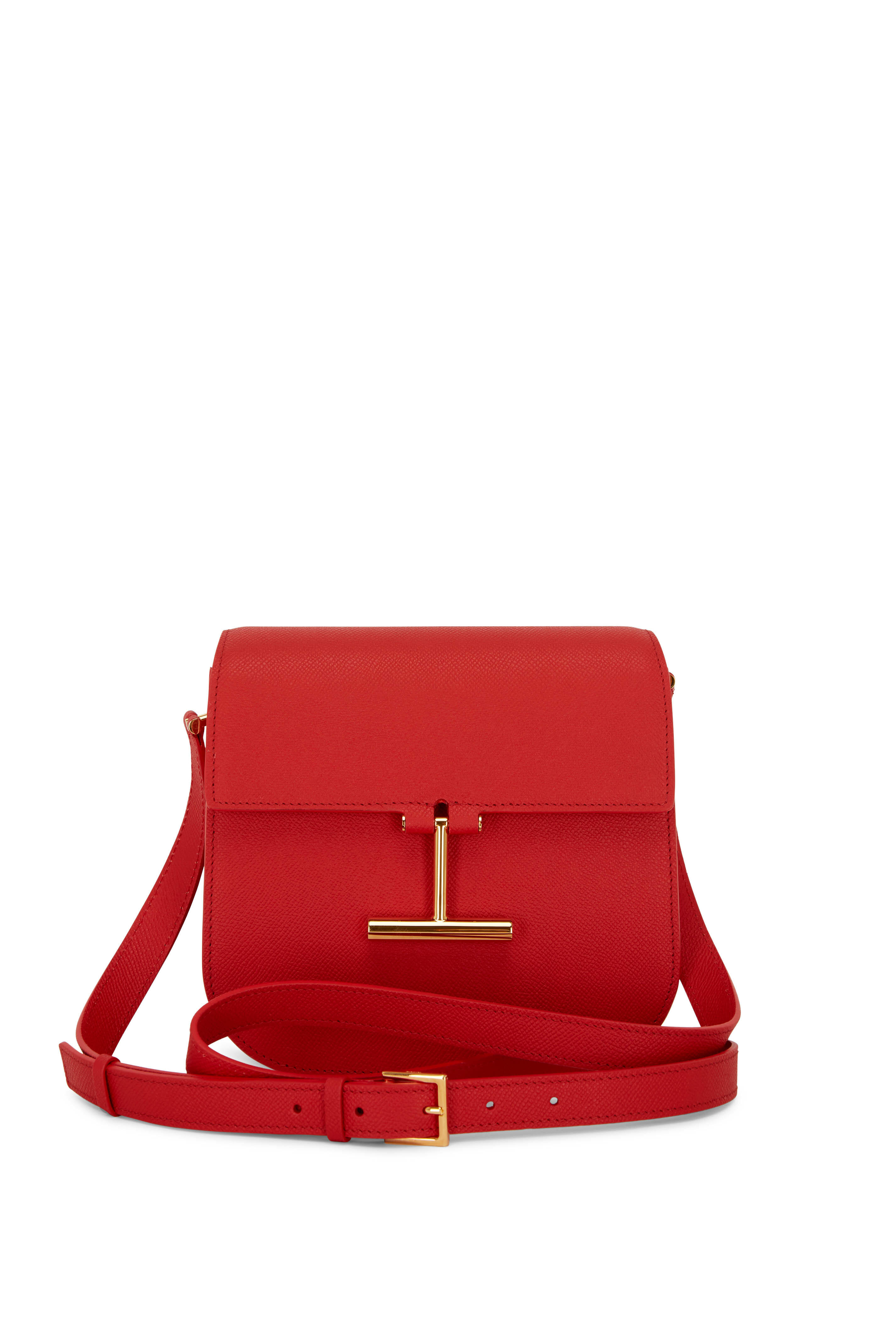 Tom Ford - Tara Poppy Leather T Clasp Mini Crossbody