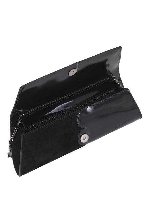 Akris Anouk Small Leather & Suede Trapezoid Clutch - view 4