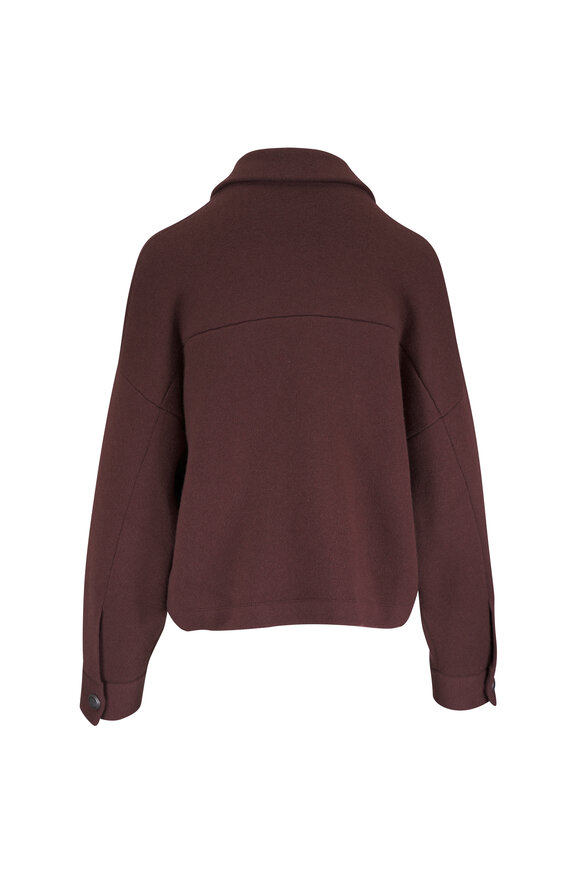 Brunello Cucinelli Chocolate Double-Breasted Cardigan - view 3