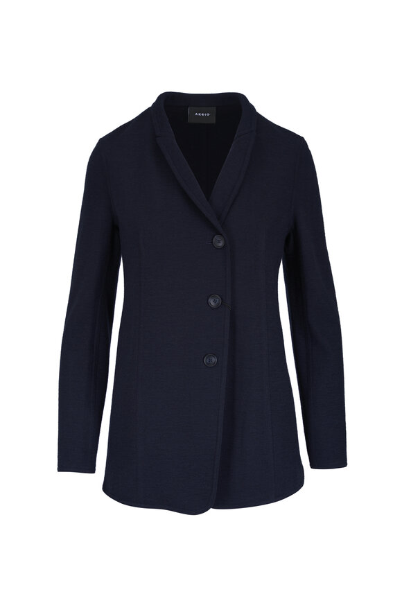 Akris Liam Navy Blue Jacket - view 1