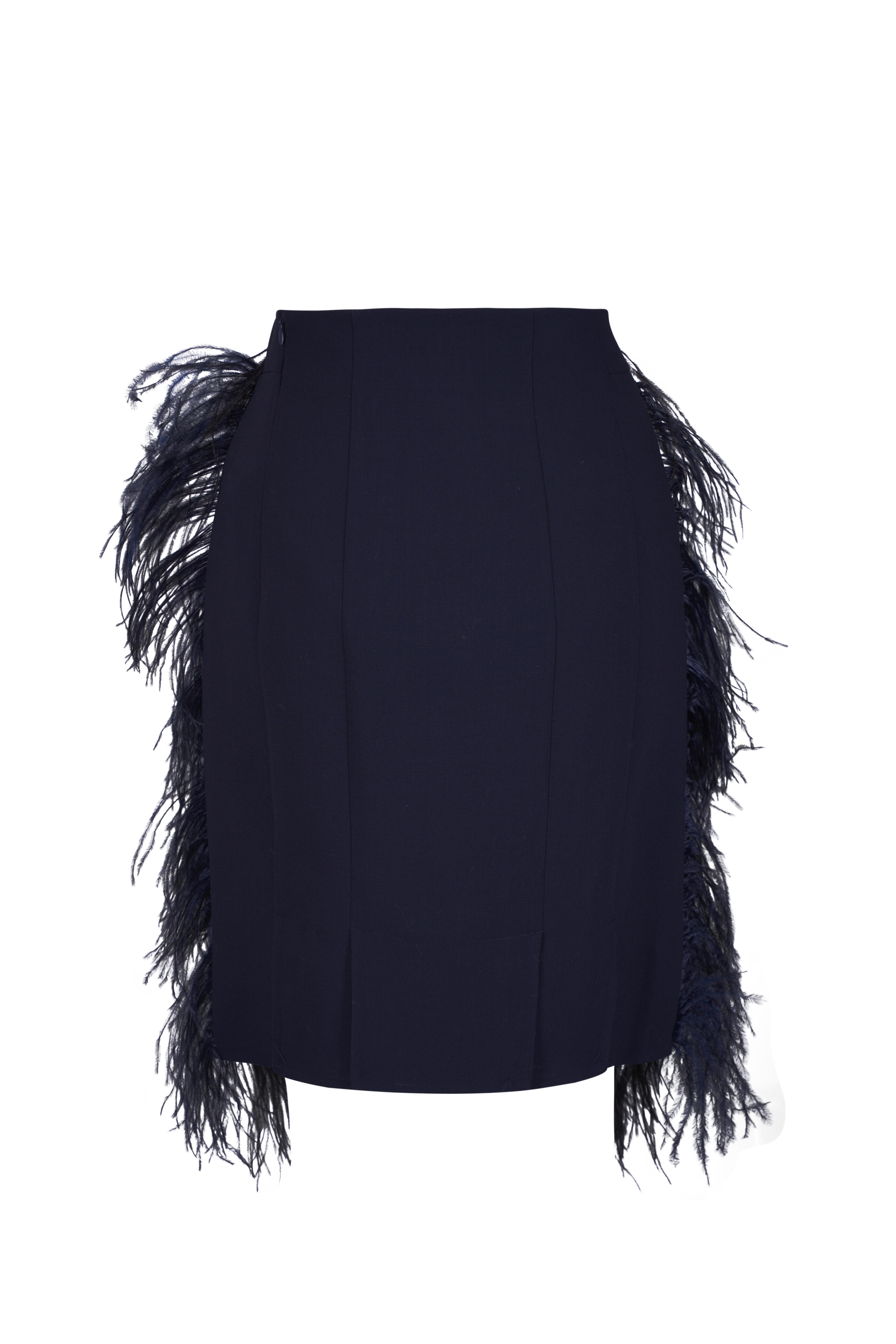 Akris - Cyano Feather Pencil Skirt