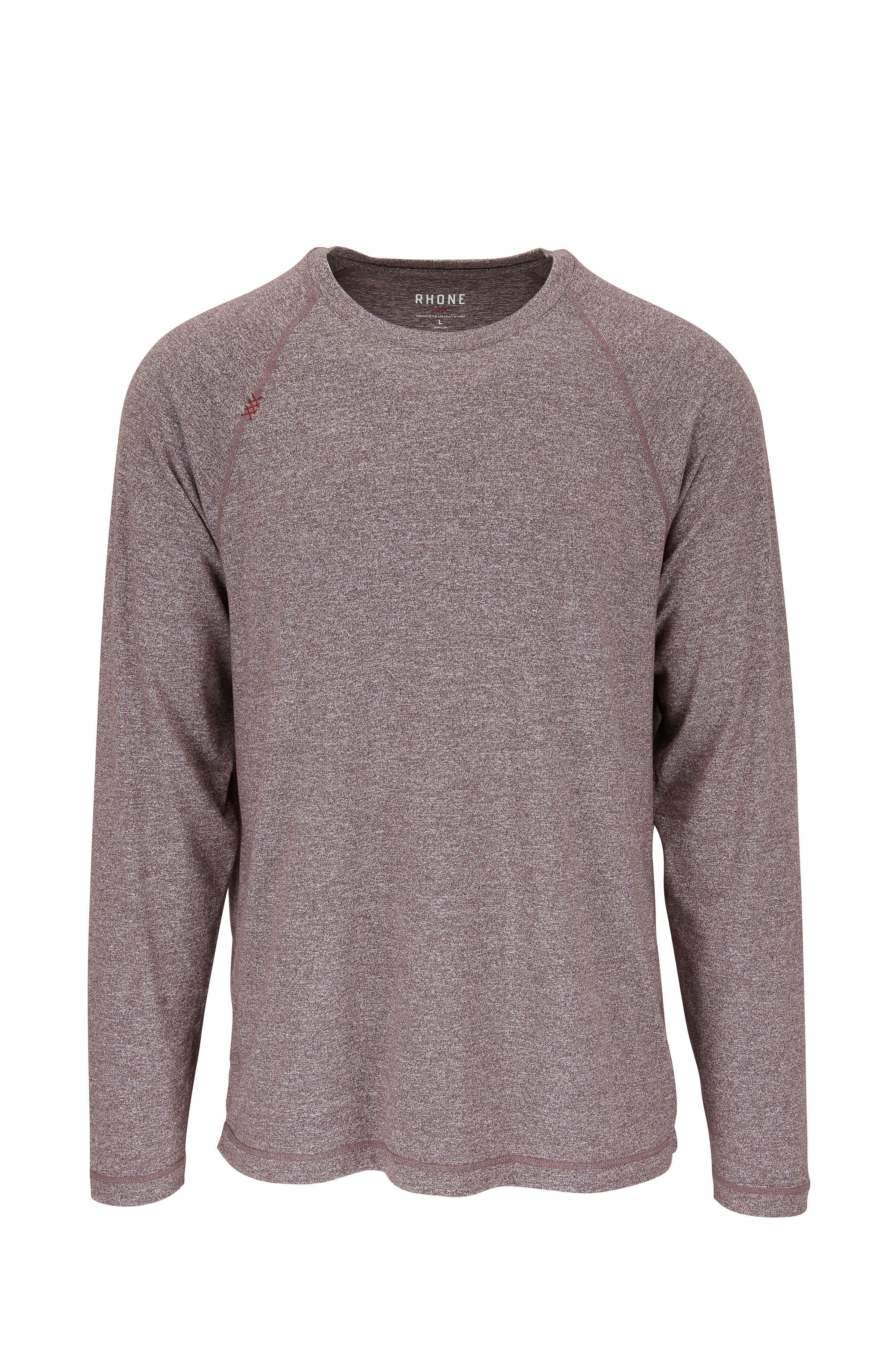 Rhone Apparel - Reign Black Coffee Heather Long Sleeve Shirt