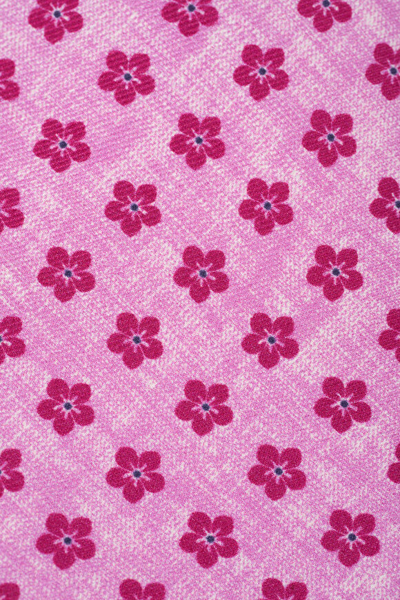 Kiton - Pink Floral Print Silk Necktie