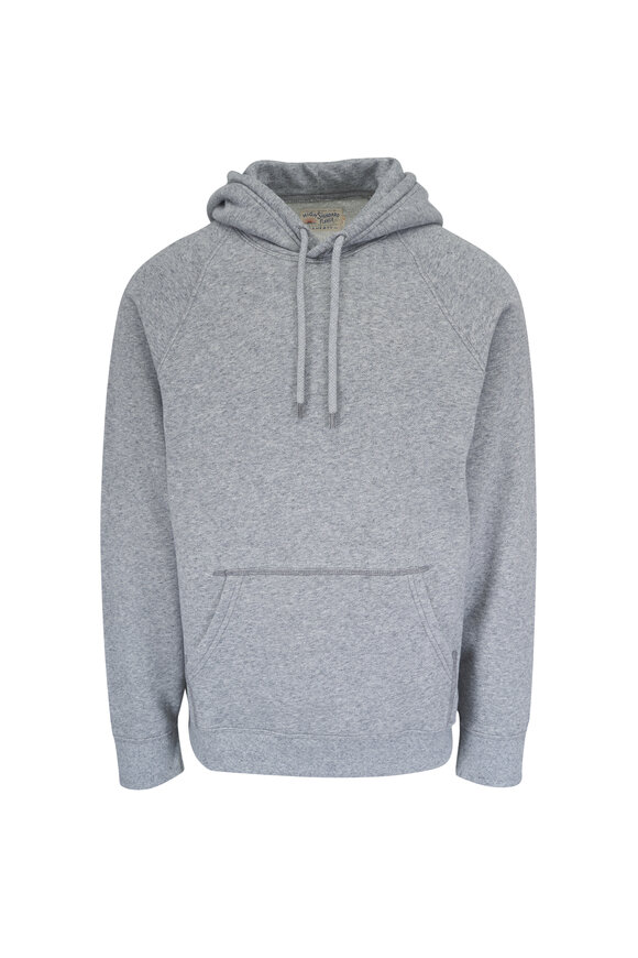 Faherty Brand High Standard Heathered Pebble Gray Hoodie - view 1