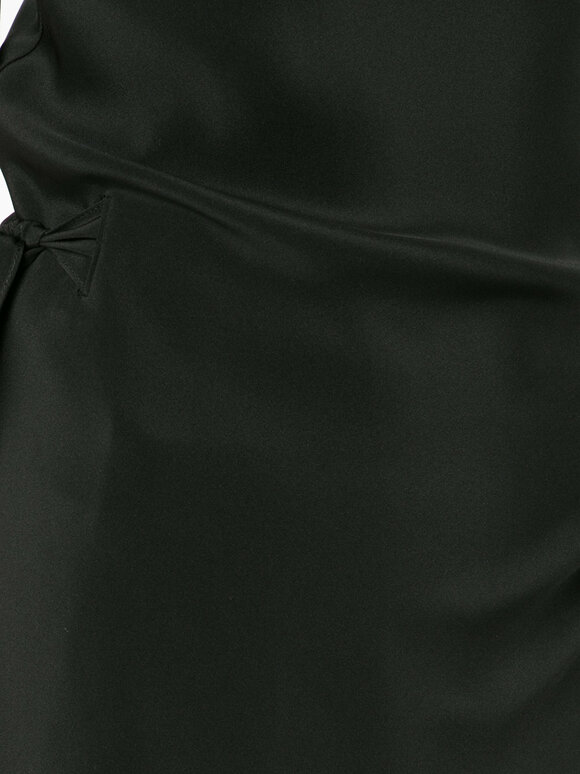 Peter Cohen Victor Black Silk Wrap Dress  - view 7