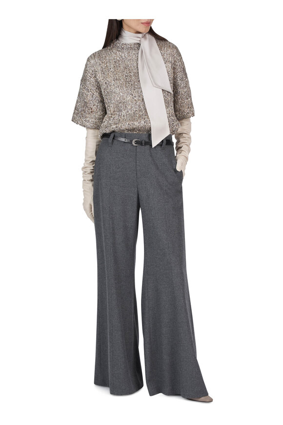 Brunello Cucinelli White Long Leather Gloves - view 2