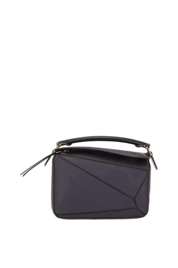 Loewe - Small Puzzle Midnight Blue & Black Shoulder Bag