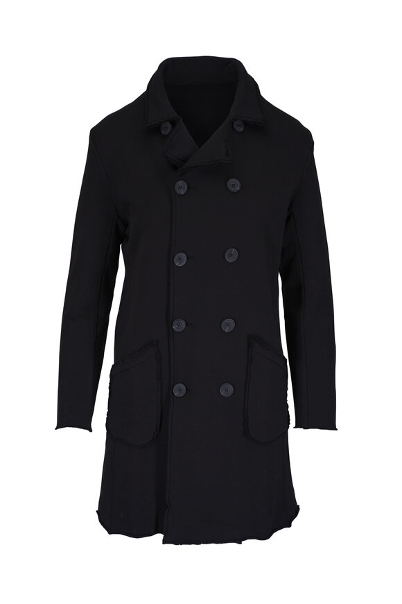 Frank & Eileen Belfast Black Triple Fleece Trench Coat
