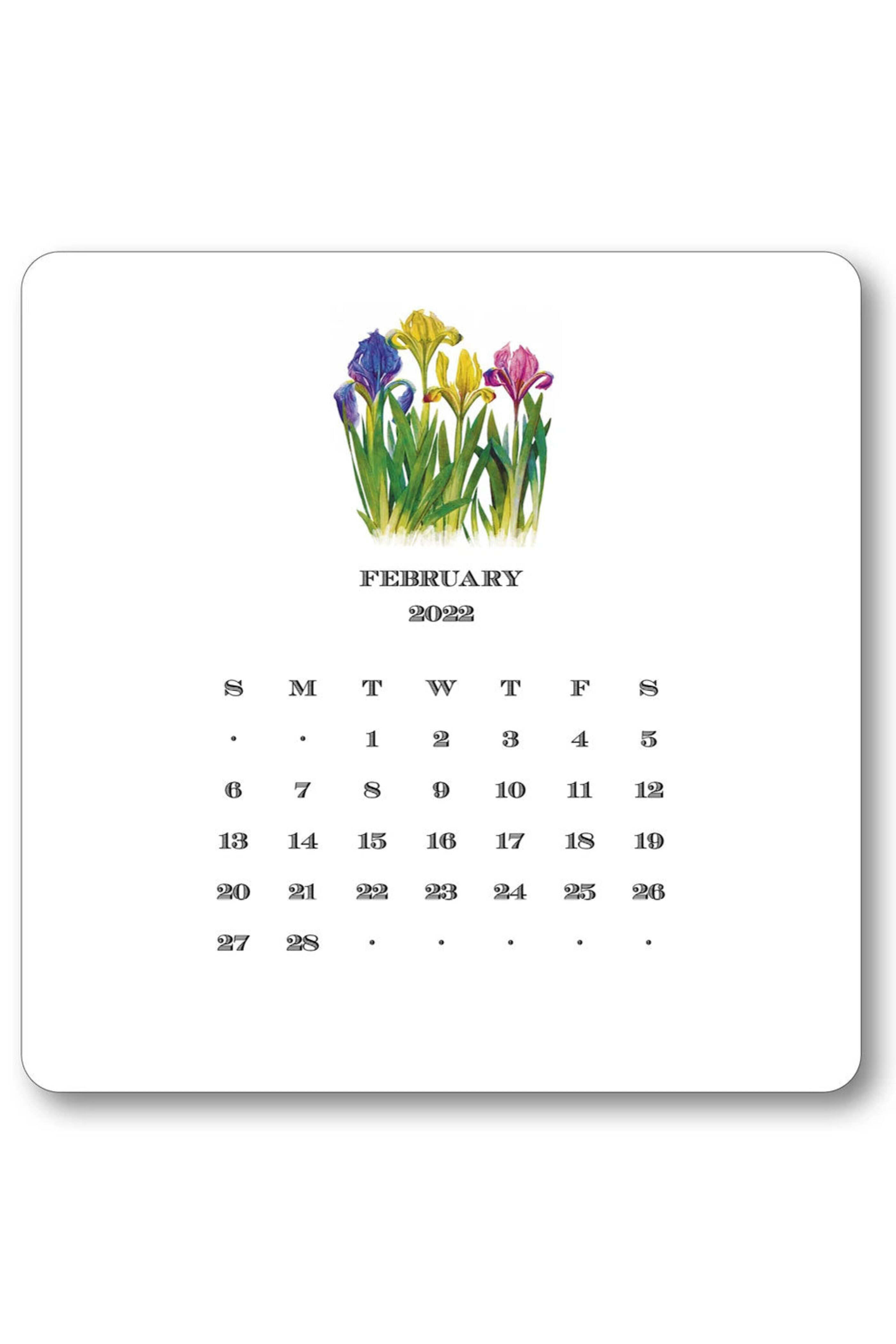 Maison Papier - 2022 Floral Calendar with Easel