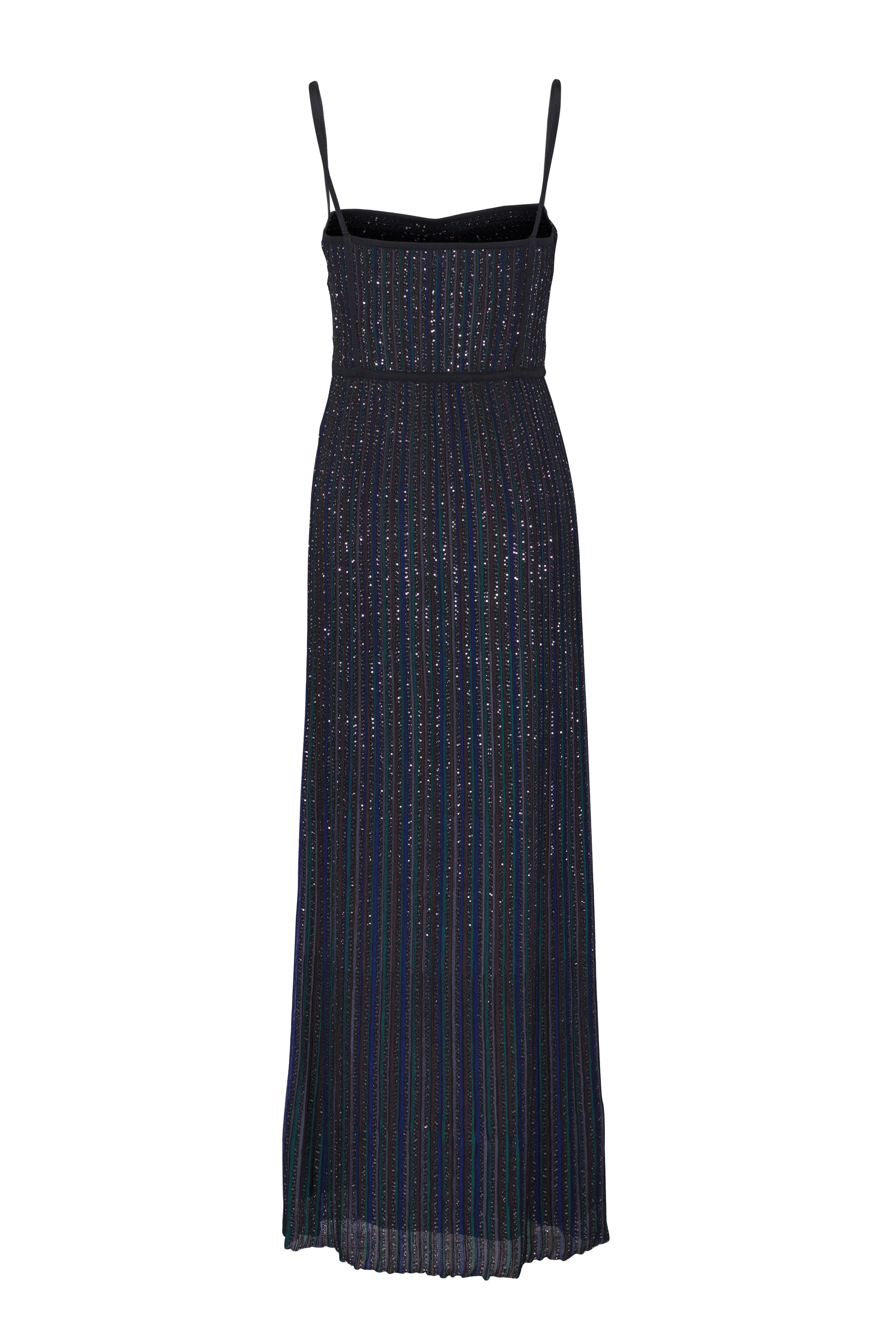 Missoni - Green & Black Sequin Maxi Dress