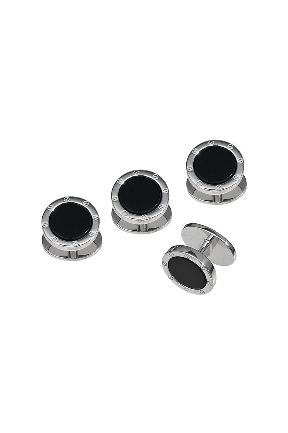 Jan Leslie Sterling Silver Black Onyx Studs