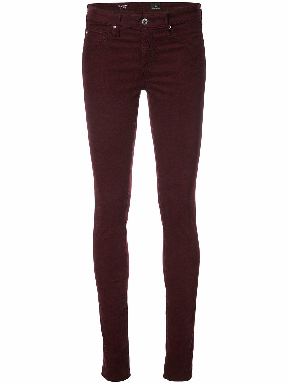 AG - The Velvet Corduroy High-Rise Skinny Pant