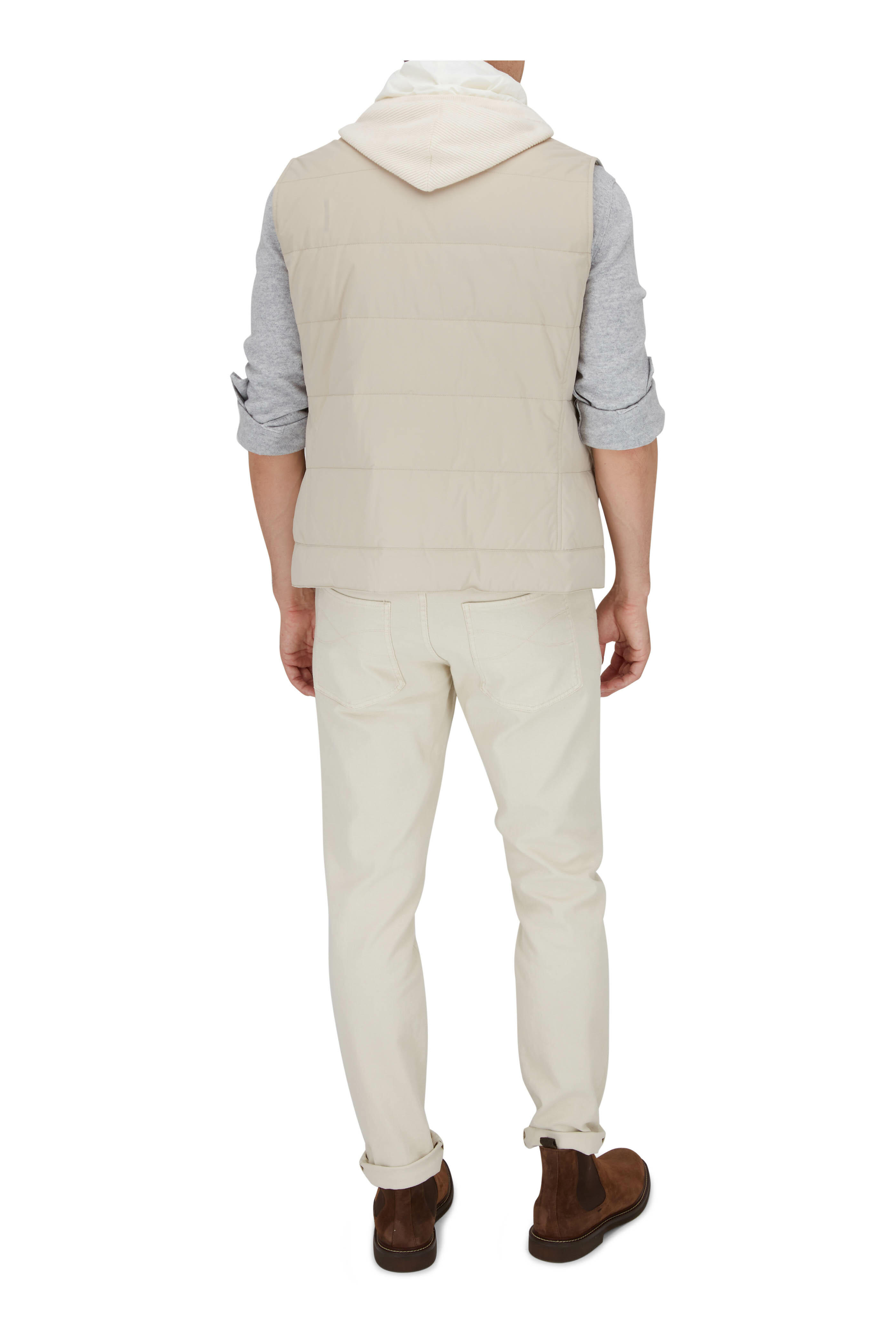 Brunello Cucinelli - Light Gray Western Overshirt