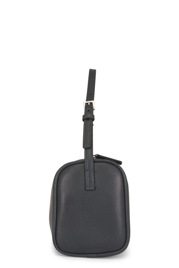 The Row 90's Dark Pine Leather Shoulder Bag - view 3