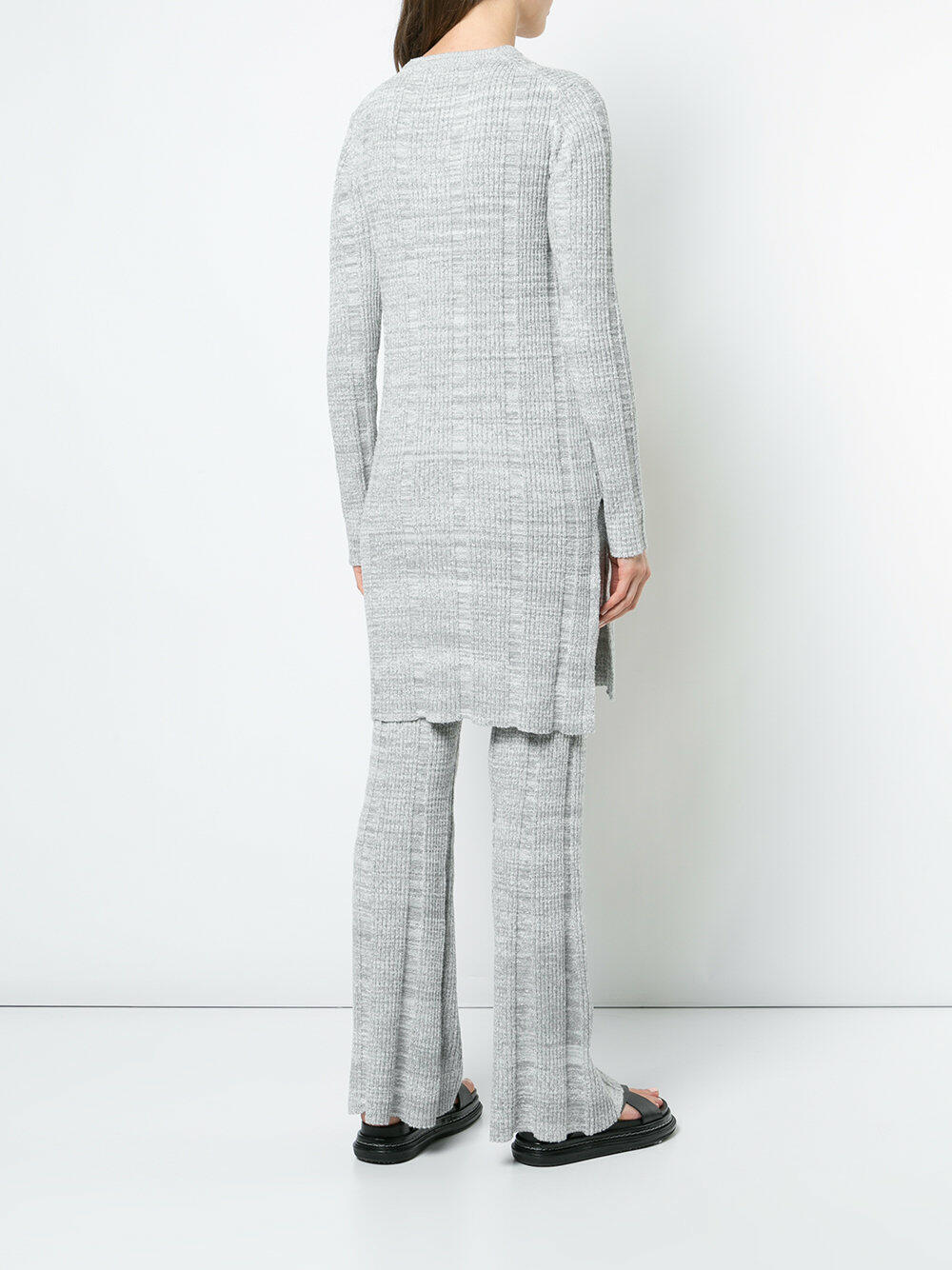Elizabeth & James - Kellen Flannel Gray Ribbed Knit Tunic