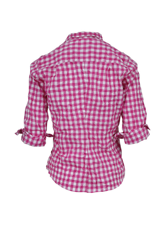 Frank & Eileen - Barry Raspberry Plaid Button Down 