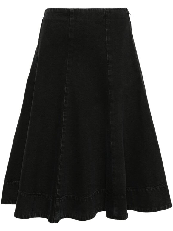 Khaite - Lennox Prescott Midi Denim Skirt 