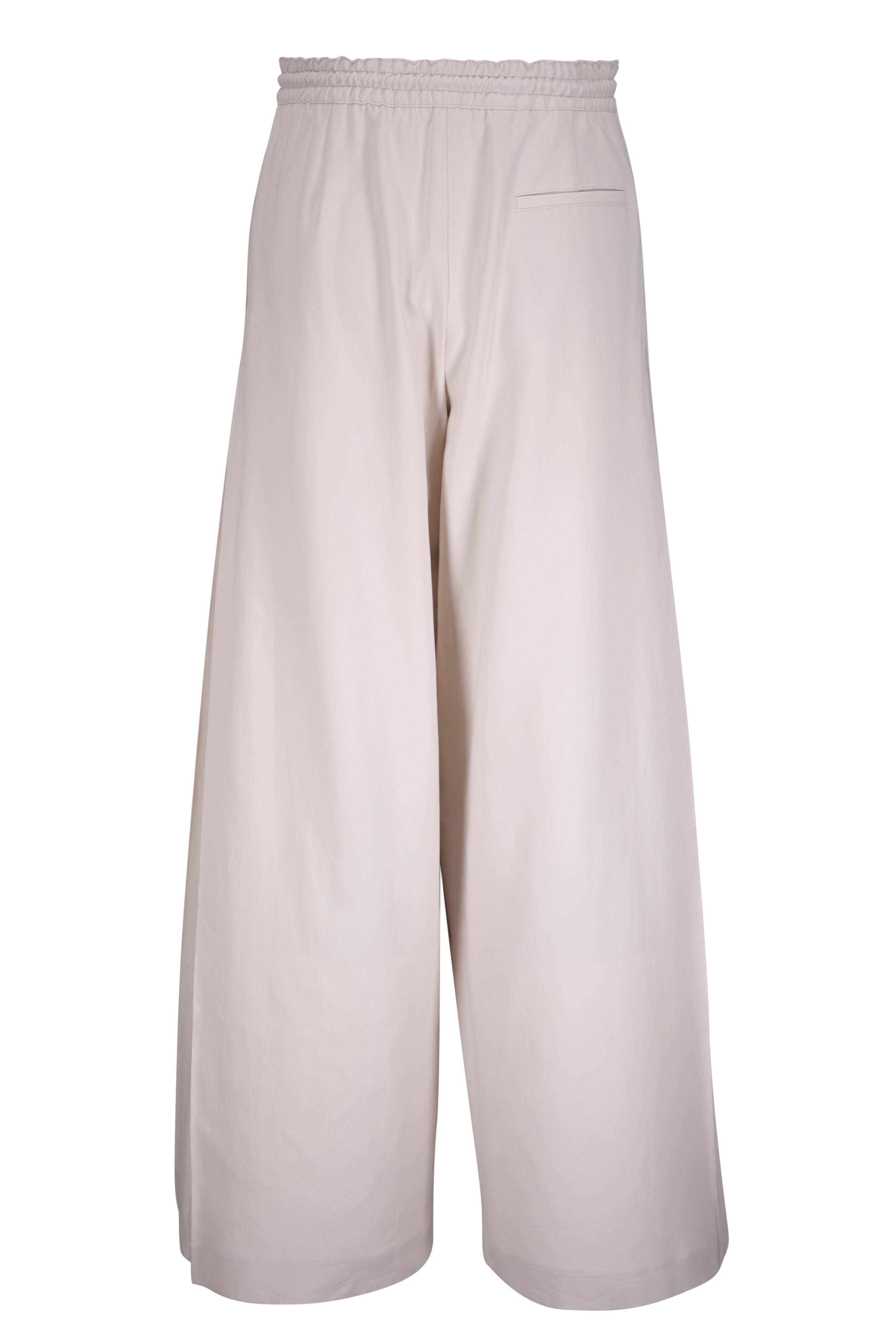 Agnona - Stone Wide-Leg Cotton Stretch Pant
