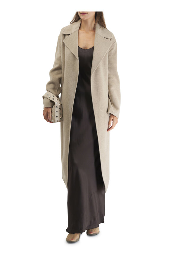 Nili Lotan - Jarel Hazelnut Wool Belted Coat