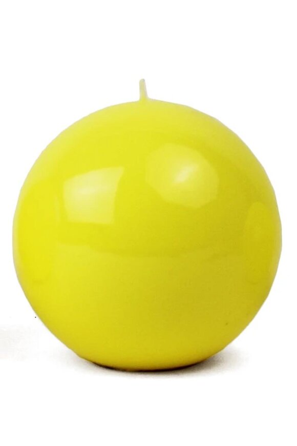 Meloria By Graziani Yellow Medium Ball Candle
