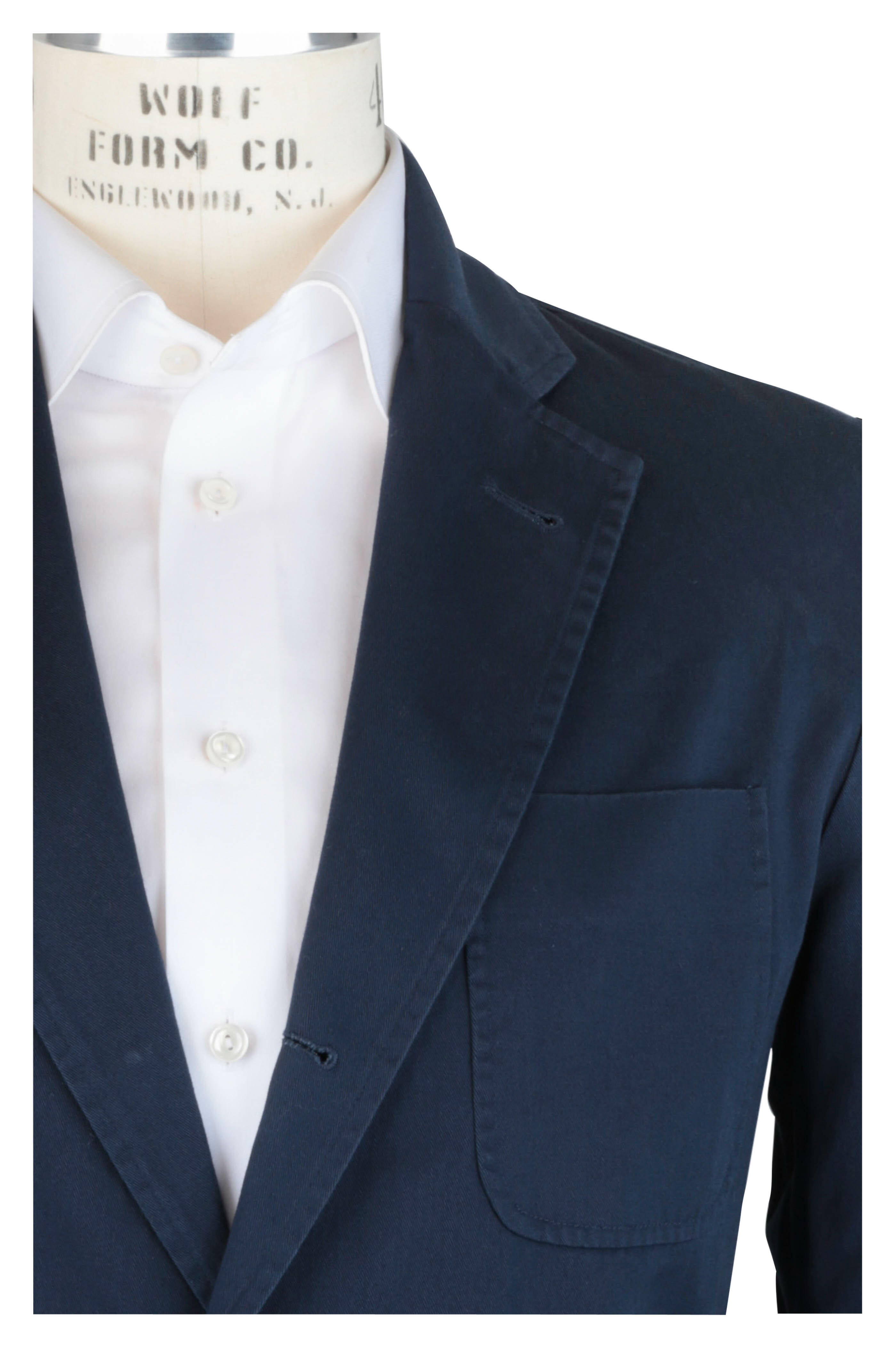 Rowing Blazers - Navy Blue Cotton Twill Sportcoat