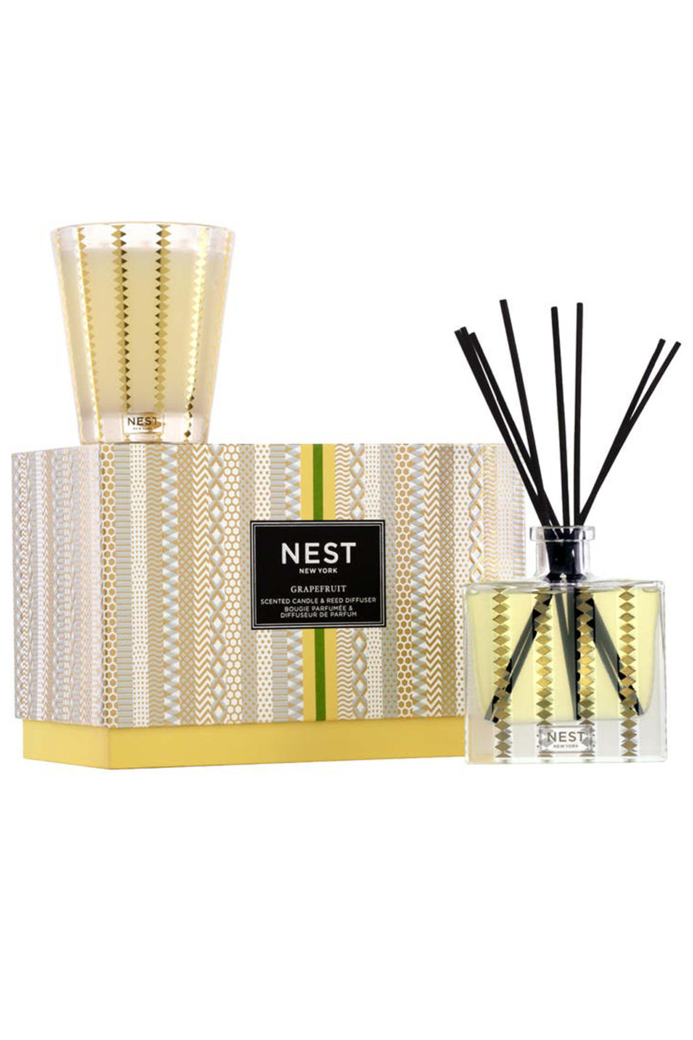 Nest Fragrances - Grapefruit Candle and Reed Diffuser Set
