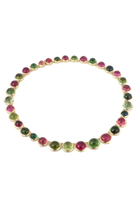 Sylva & Cie 18k Yellow Gold Tourmaline Necklace