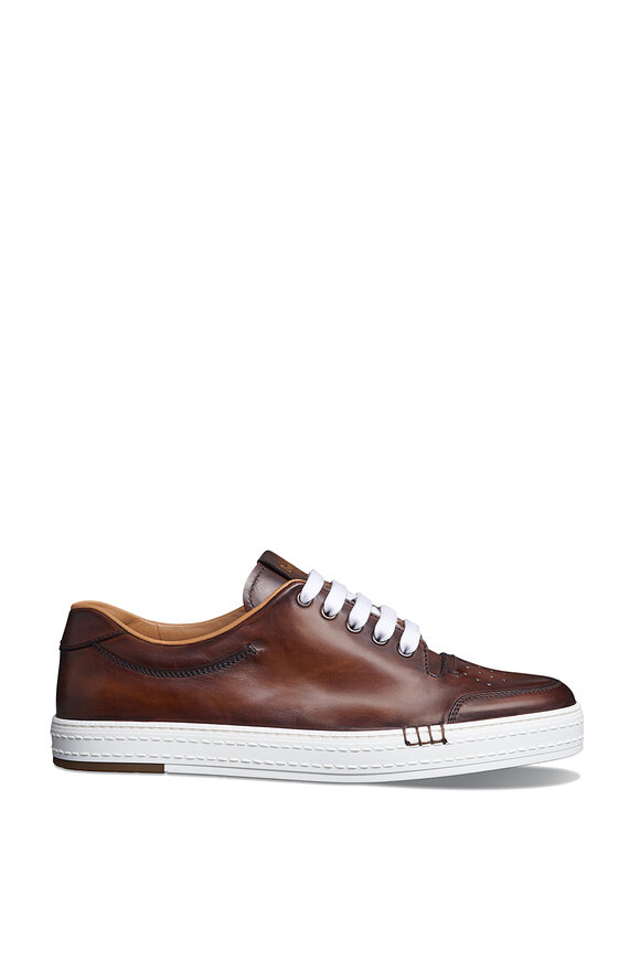 Berluti - Playtime Mogano Leather Sneaker