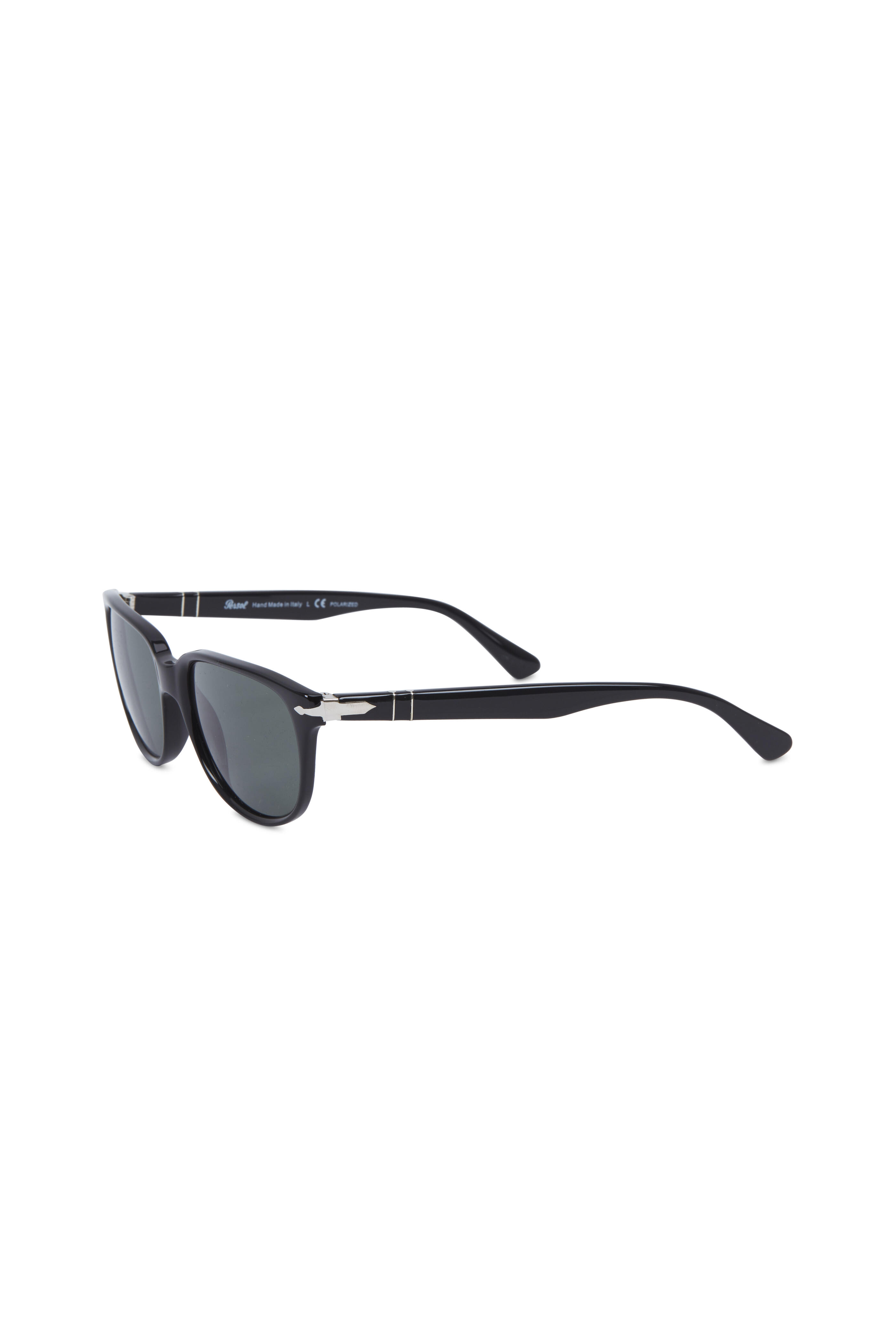Persol - Wayfarer Black Polarized Sunglasses