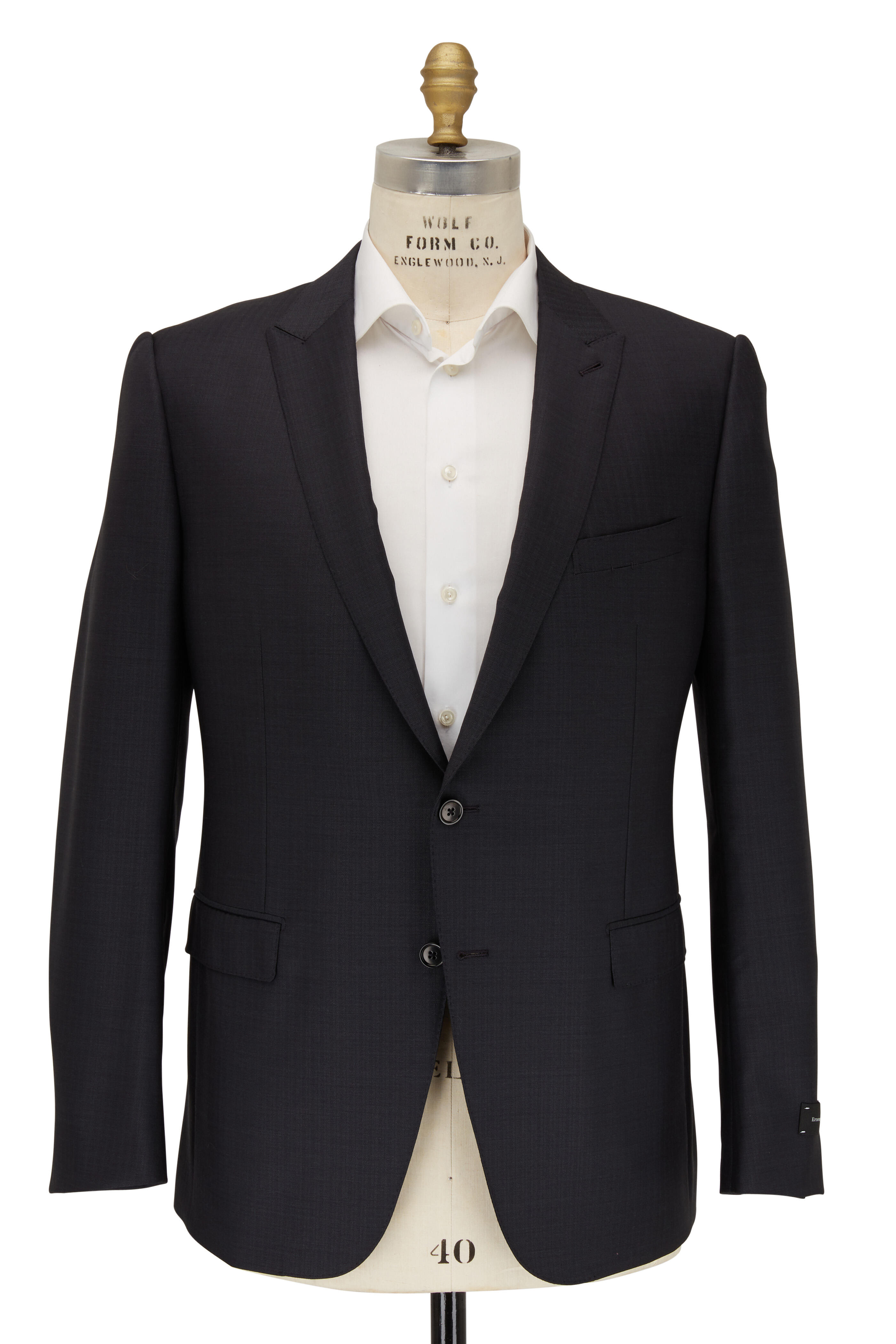 Zegna - Charcoal Gray Tonal Striped Wool & Silk Suit