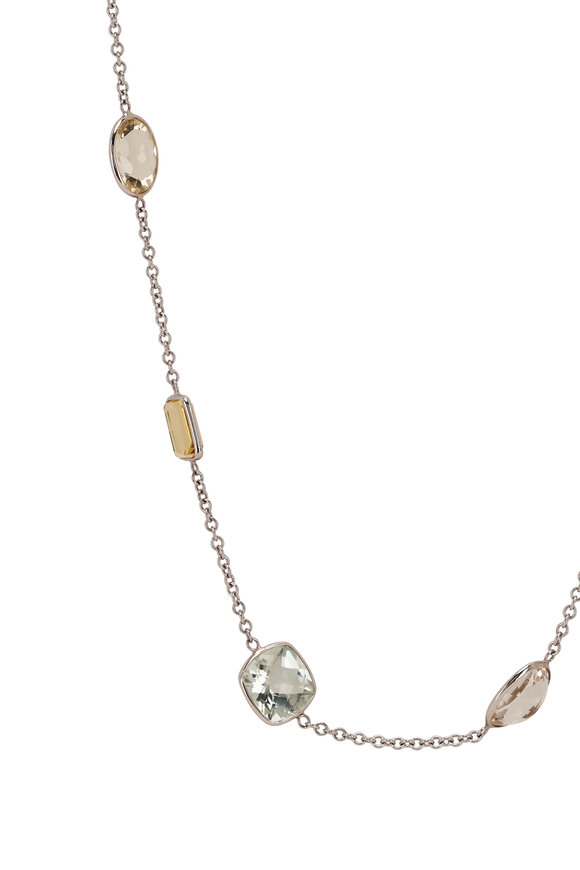 Renee Lewis - Antique Aquamarine & Citrine Necklace