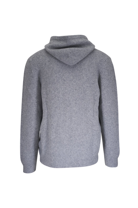 Fedeli Gray Front Zip Hoodie - view 3