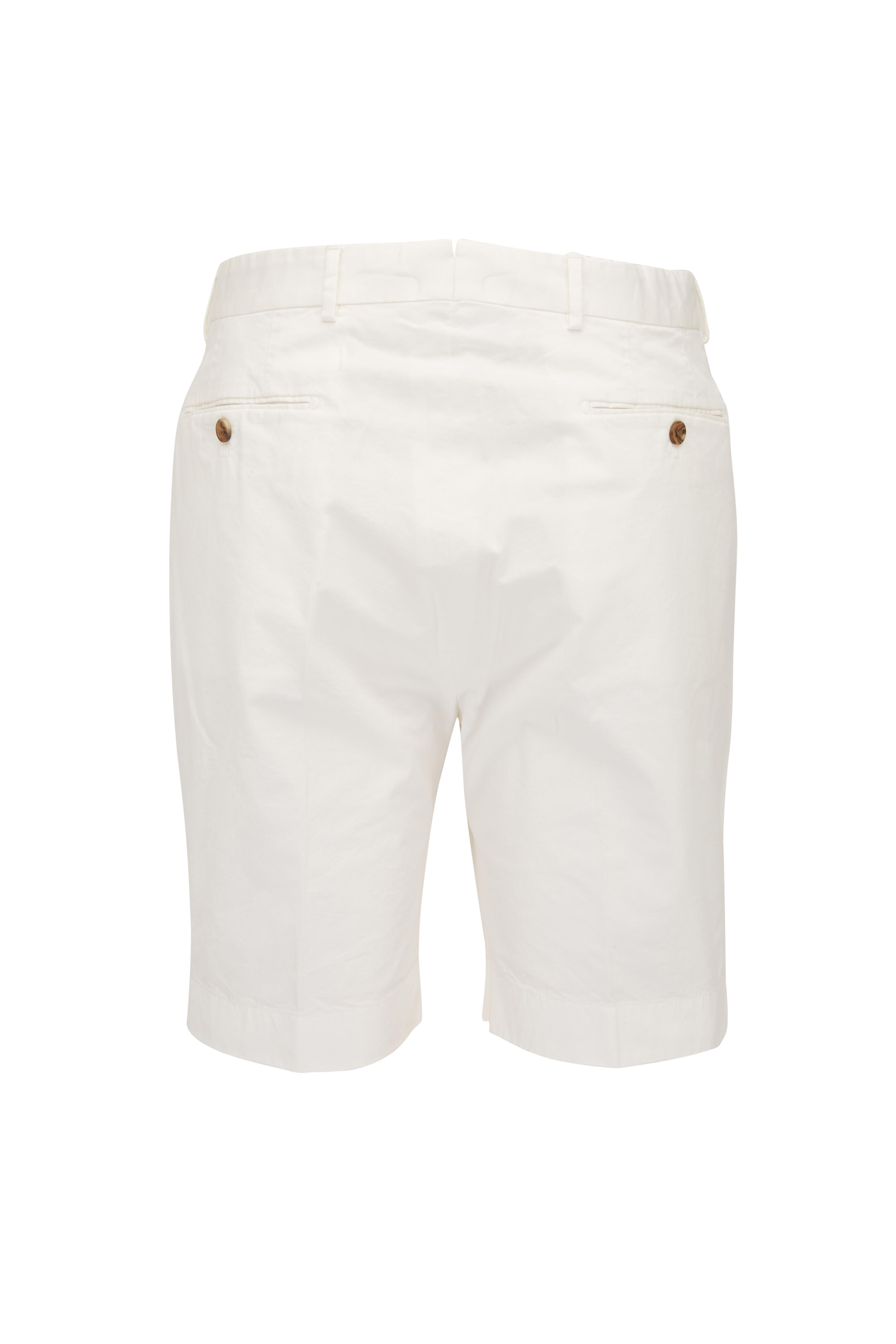 Ralph Lauren Purple Label - White Stretch Chino Shorts