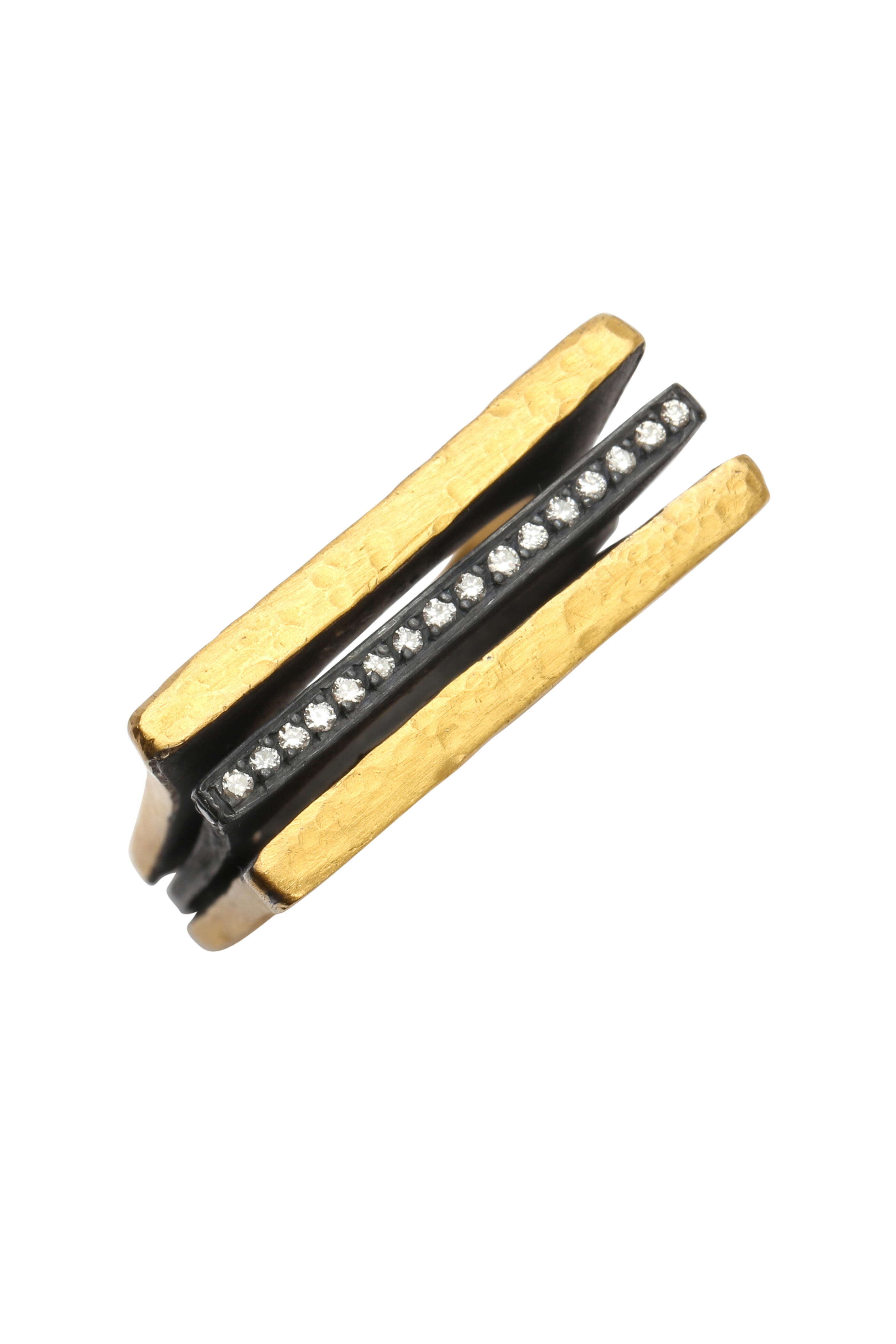 Yossi Harari - 24K Gold & Silver Diamond Lilah Ring