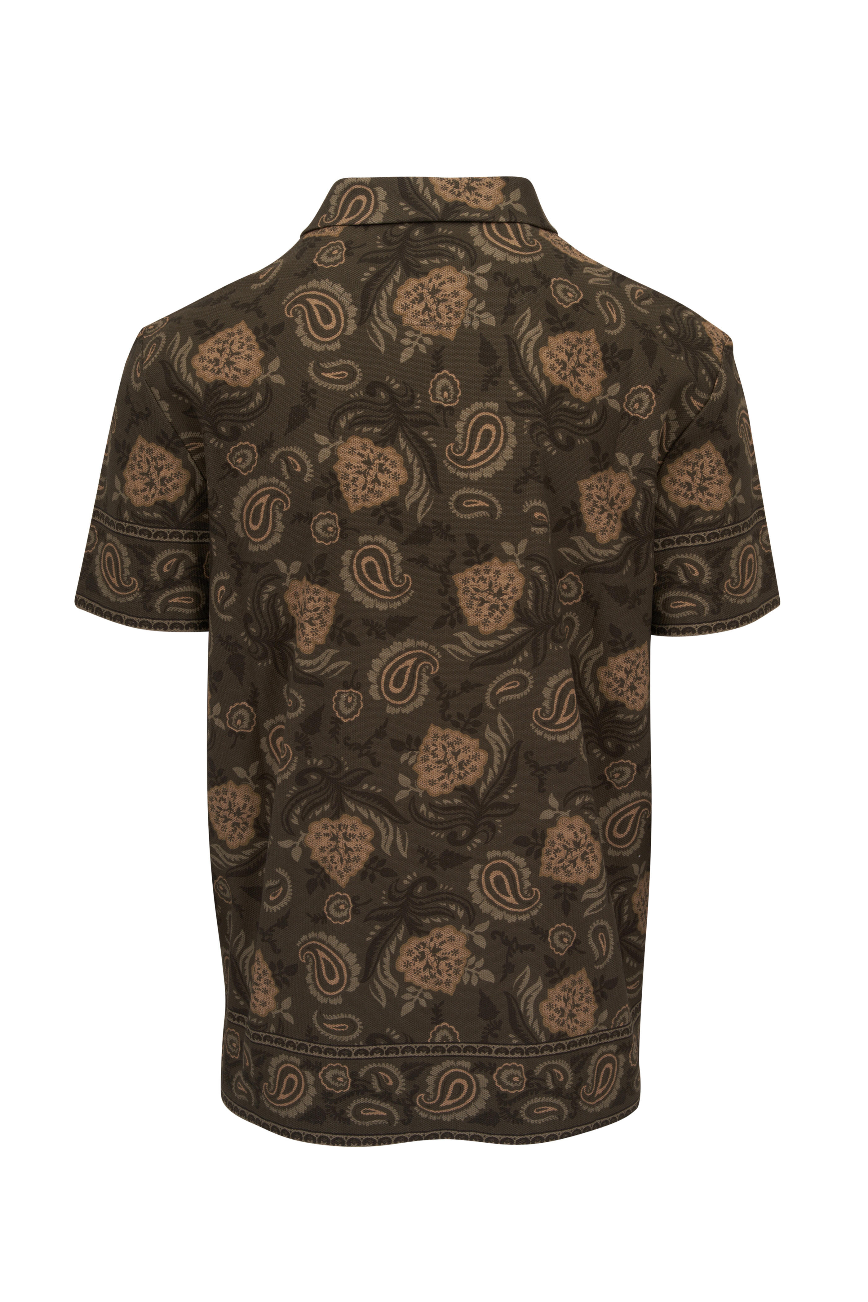 Tシャツ・カットソー Ralph Lauren Ralph Lauren Purple Label Johnny Polo Ralph Lauren Purple Label - Safari Choppa Slim Paisley Piqué
