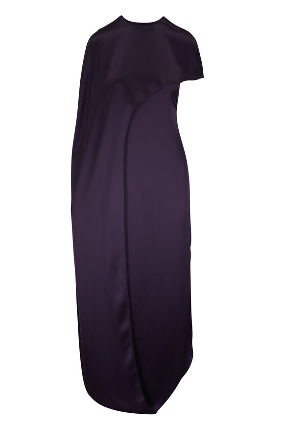 Galvan Clandestine Nightshade Sculptural Dress