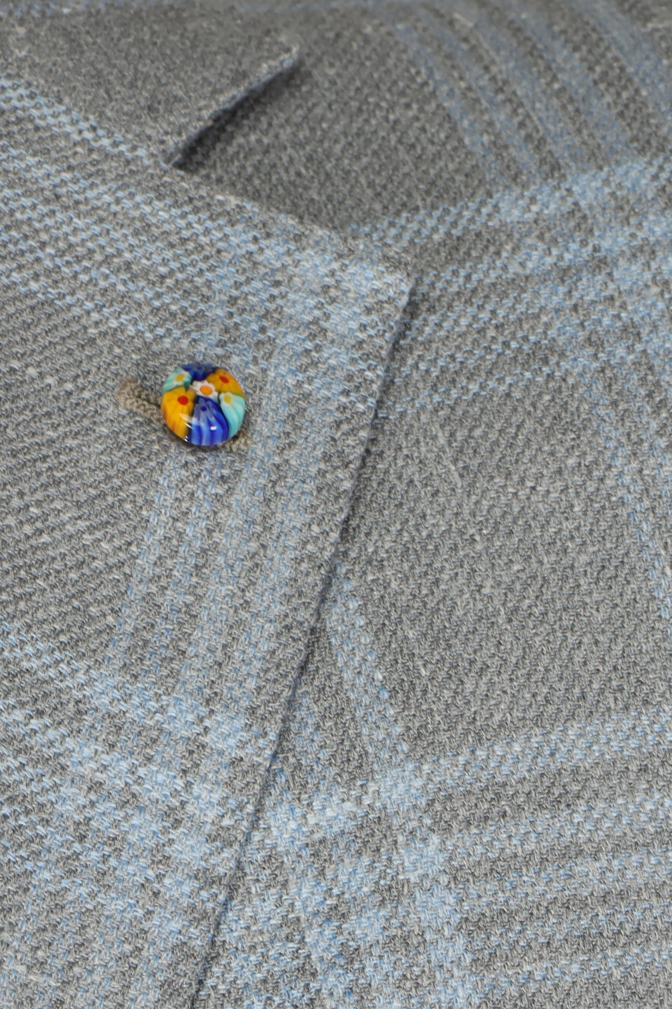 Belvest - Grey & Light Blue Plaid Sportcoat