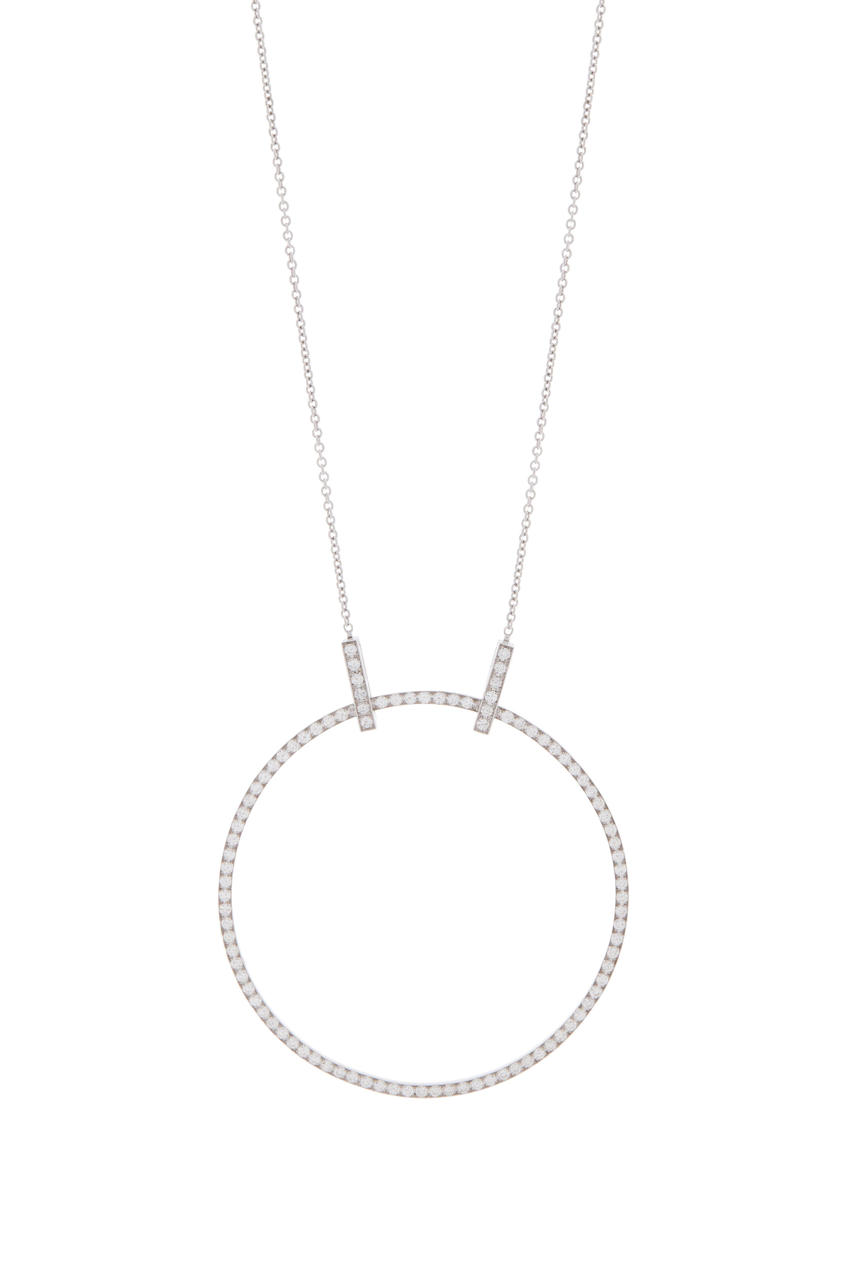 Robinson Pelham - 18K White Gold Diamond Circle Necklace