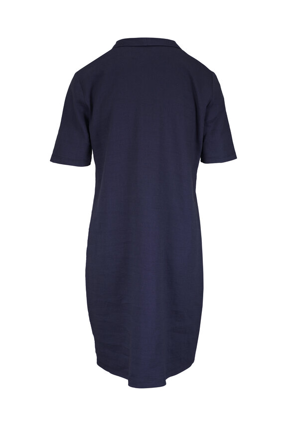 Peter Cohen Paola Navy Stretch Linen Viscose Dress - view 3