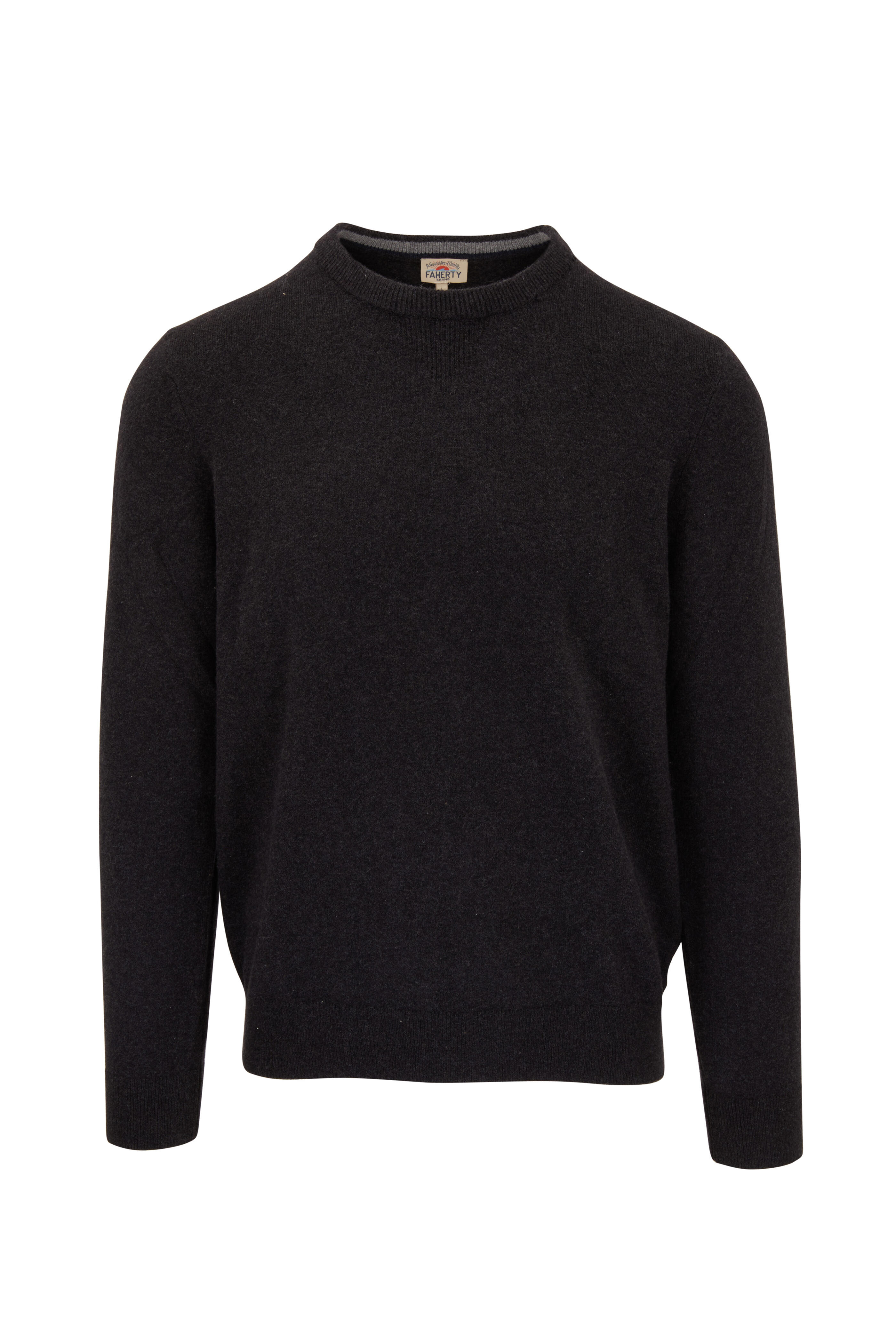 Faherty Brand - Jackson Hole Heathered Ash Crewneck Sweater