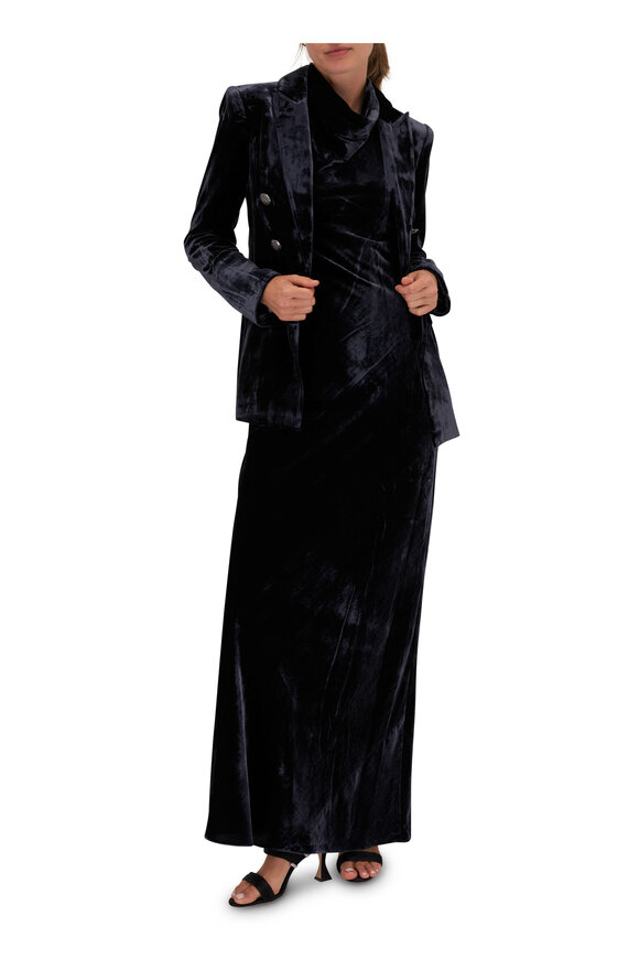 knee length dresses for ladies Baltic Born Womens Veronica Velvet Maxi Dress | Blush main image 0