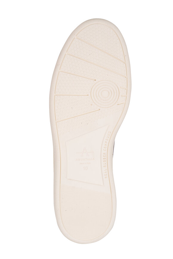 Aquatalia Bora Gray Suede Boat Shoe - view 5