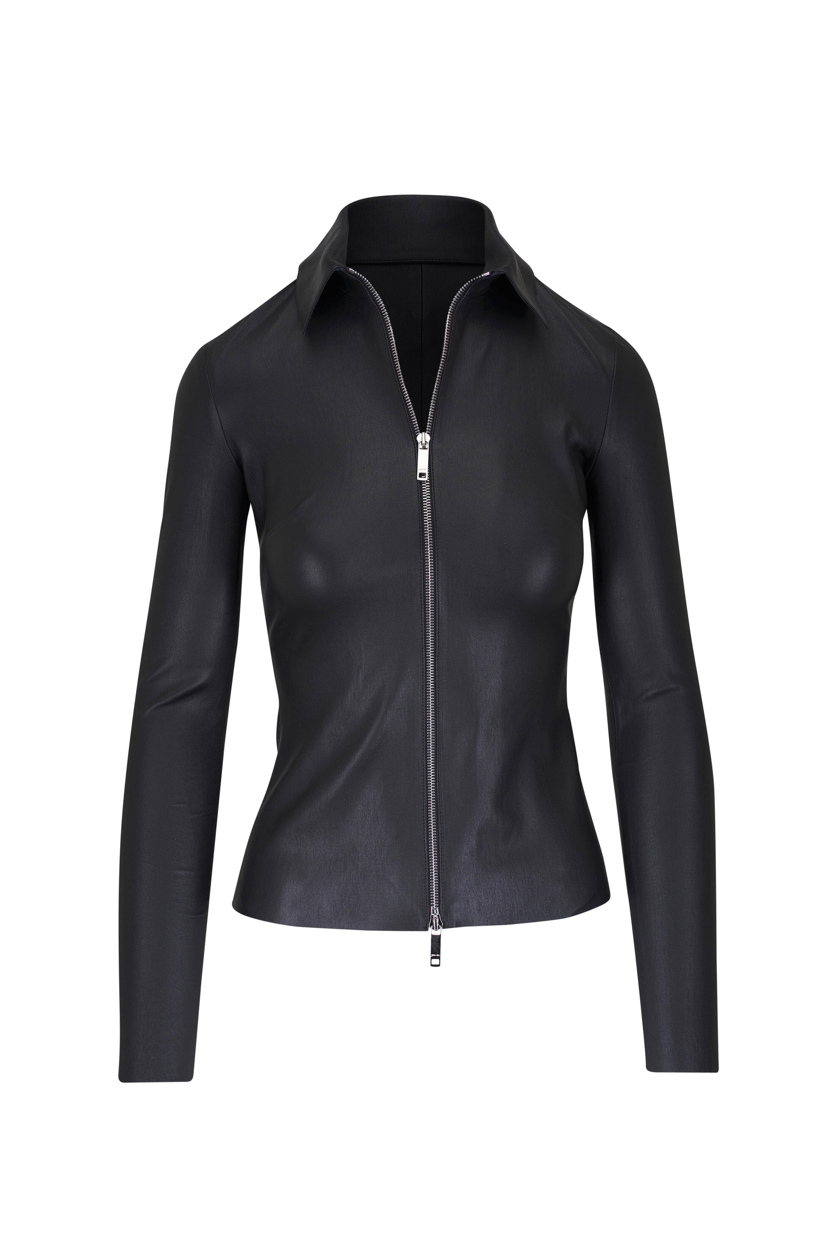 Jitrois - Agatha Black Leather Shirt