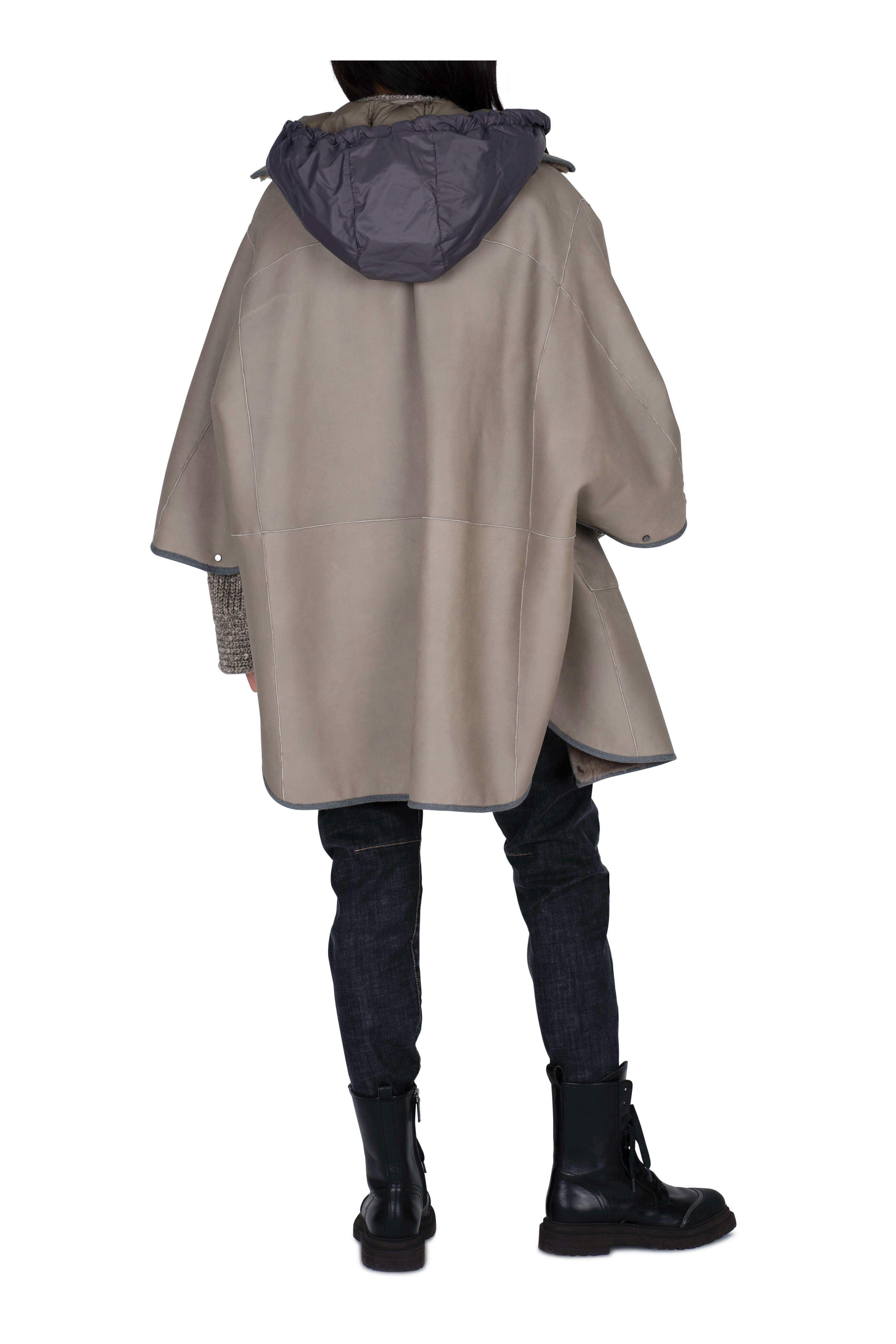 Reversible Hooded Cape - Women - Ready-to-Wear